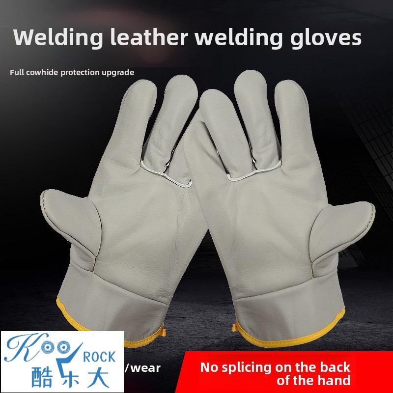 Cowhide Welding Gloves - Short - Heat Resistant Glove recension och pris
