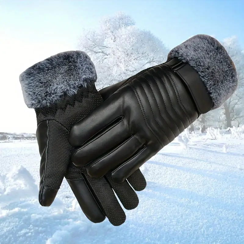 Leather Gloves Winter Warm Tou - Leather Driving Glove recension och pris