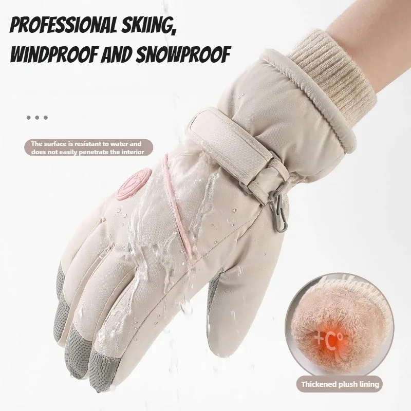 Windproof Thermal Ski Gloves W - Wool Glove Lined recension och pris