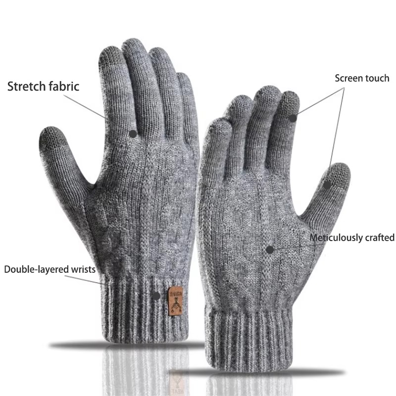 2026 Men's Thermal Wool Knitte - Wool Glove Lined recension och pris