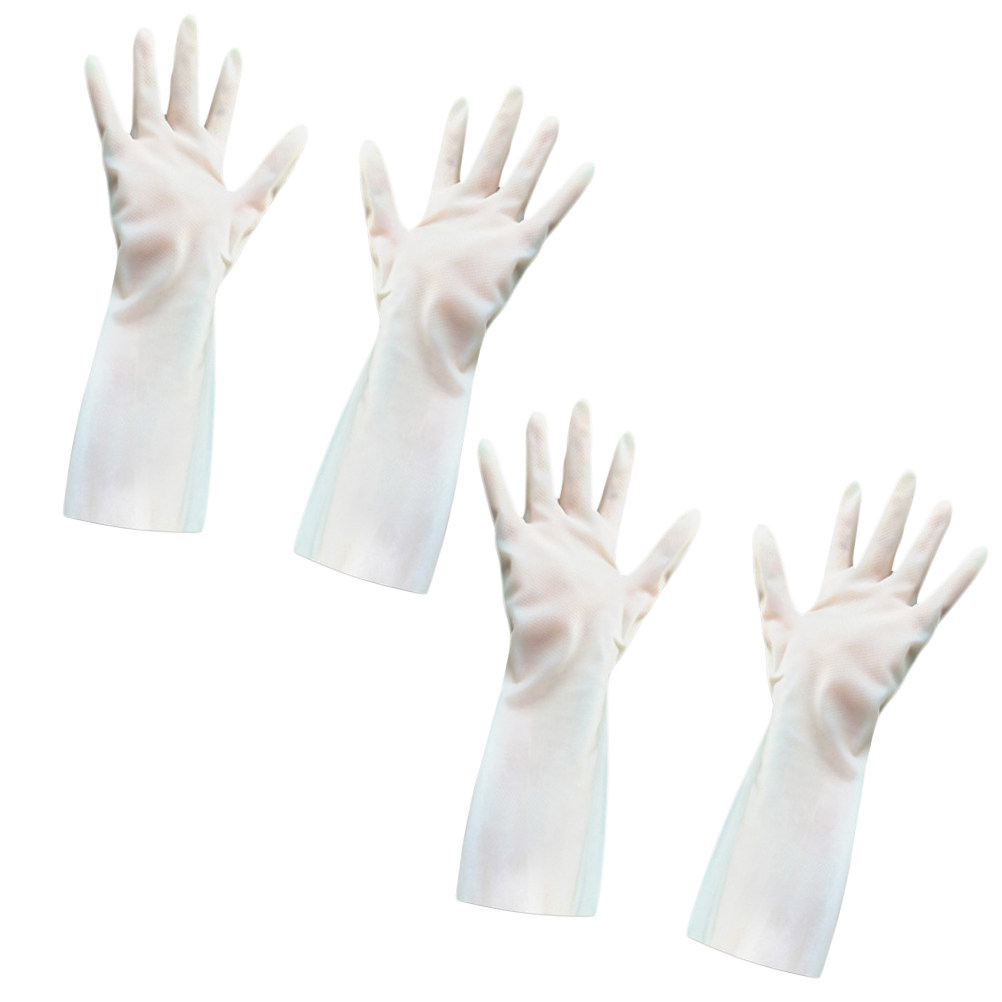 2Pairs Kitchen Rubber Gloves W - Dish Glove Rubber recension och pris
